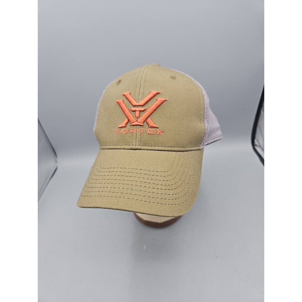 Vortex Green Gray Snapback Adjustable Cap Logo Baseball Hat Trucker Mesh Back
